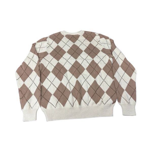 Vintage Polo Ralph Lauren argyle V-neck sweater Size: L - Picture 3 of 6